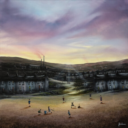 'A bad day of cricket is better than a good day at school' <br> by Danny Abrahams <Br><Br> <b>ORIGINAL PAINTING</b>