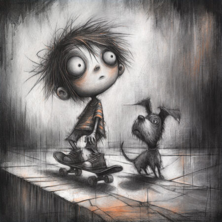 'Sk8boi' <br> by Craig Everett <Br><Br> <b>OIL PAINTING | LIMITED EDITION</b>